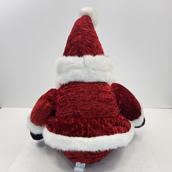 Vtg Main Joy Santa Claus Plush Stuffed Toy Red White Outfit Hat Pom 22" Soft - Picture 4 of 15